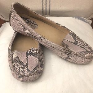 Cole Haan Cary snakeskin leather loafers